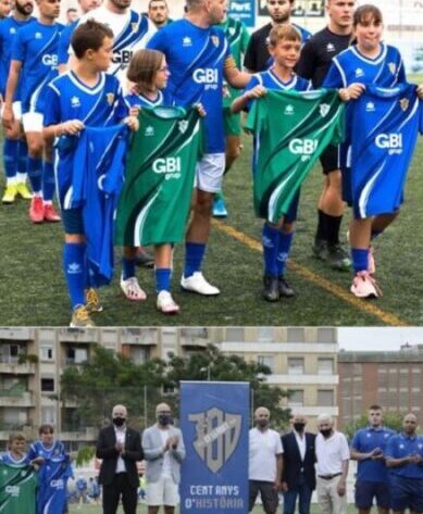 GBI Grup Amb El Club De Futbol Lloret A La Celebració Del Centenari I Presentació De Les Noves Samarretes De L’equip